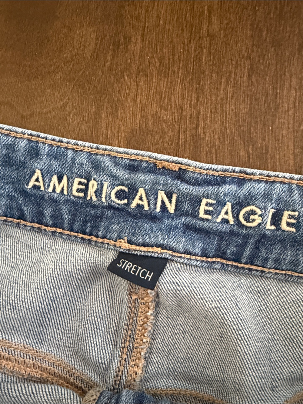 NWOT American Eagle Super High Rise Baggy Wide Leg Dreamy Drape 8 Long - Picture 4 of 6